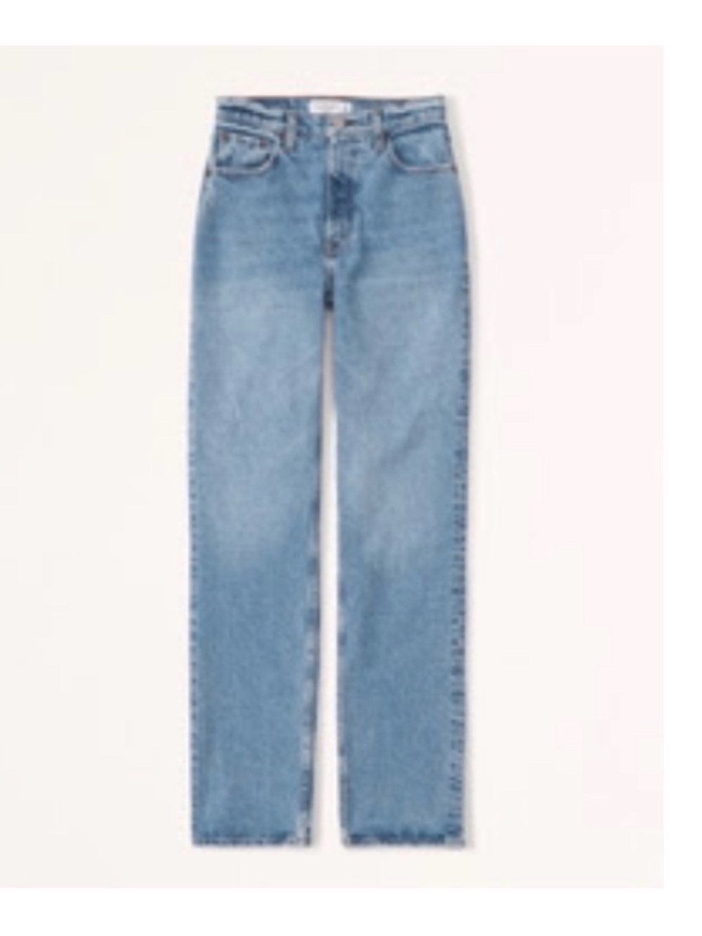 Abercrombie & Fitch Classic Straight-Leg Jeans - Light Blue Denim